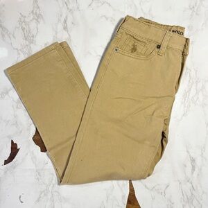 U.S. Polo Assn Boys Khaki Stretch Pants Size 8 Chino